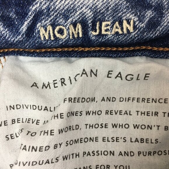 American Eagle Outfitters Mom Jeans Stretch Distressed size 2 length 27" - Picture 4 of 9